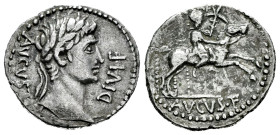 Augustus. Denarius. Ag. 3,08 g. Possible barbaric imitation or Civil War (68-69 AD). Rare. Choice VF. Est...500,00. 

Spanish description: Augusto. ...