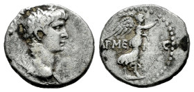 Nero. Cappadocia. Hemidrachm. 59-60 AD. Caesaraea-Eusebia. (Ric-I 615). (Rpc-I 3644). (Bmcre-405). Anv.: (NERO CLAVD DIVI CLAVD F CAESAR AVG GERMANI),...