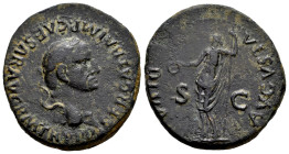 Galba. Unit. 68-69 AD. Tarraco. (Ric-I 67). (Bmcre-201). Anv.: SER GALBA IMP CAESAR AVG P M TR P P P, laureate head right, globe at point of bust. Rev...