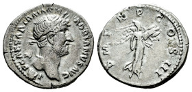 Hadrian. Denarius. 120-121 AD. Rome. (Ric-II 3 396). (Bmcre-215). (Rsc-1132). Anv.: IMP CAESAR TRAIAN HADRIANVS AVG, laureate head to right, slight dr...