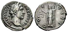 Antoninus Pius. Denarius. 146 AD. Rome. (Ric-127). (Spink-4066). Rev.: COS III. Ag. 3,35 g. VF. Est...60,00. 

Spanish description: Antonino Pío. De...