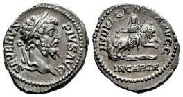 Septimius Severus. Denarius. 202-210 AD. Rome. (Ric-IV 266). (Bmcre-355). (Rsc-222). Anv.: SEVERVS PIVS AVG, laureate head to right. Rev.: INDVLGENTIA...