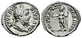 Septimius Severus. Denarius. 205 AD. Rome. (Ric-197). (Bmcre-474). (Rsc-471). Anv.: SEVERVS PIVS AVG, laureate head to right. Rev.: P M TR P XIII COS ...