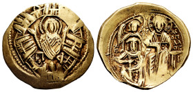 Michael VIII Ducas Angelus Comnenus Palaeologus. Hyperpyron. 1261-1282 AD. Constantinople. (Sear-2242). Anv.: Half-length figure of the Theotokos, ora...