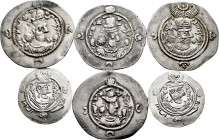 Lot of 6 silver coins from Ancient Greece, 4 drachms from the Sassanid Empire and 2 hemidrachms from Tabaristan. TO EXAMINE. VF/XF. Est...200,00. 

...