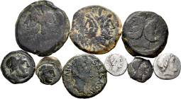 Lot of 8 coins from the Roman Republic. Different values, including some scarce family. Interesting. Ar/Ae. TO EXAMINE. Almost F/VF. Est...200,00. 
...