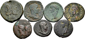 Lot of 7 coins from the Roman Empire. Variety of types mints and emperors, including some rare. Ae. TO EXAMINE. Choice F/VF. Est...200,00. 

Spanish...