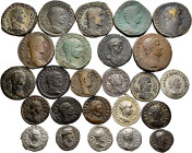 Lot of 25 coins of the Roman Empire of different modules and emperors, 7 silver and 18 bronze. Very interesting. TO EXAMINE. Choice F/Choice VF. Est.....