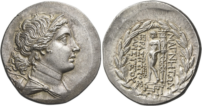 Magnesia ad Meandrum
Tetradrachm after 190, AR 17.26 g. Diademed and draped bus...