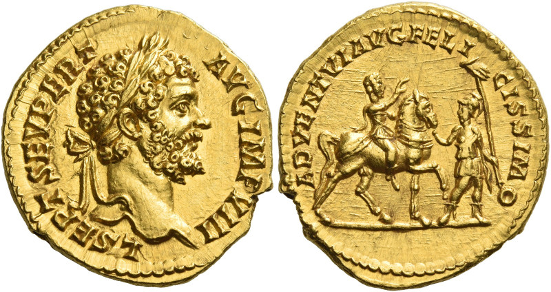 Septimius Severus, 193 – 211
Aureus 196-197, AV 7.44 g. L SEPT SEV PERT – AVG I...