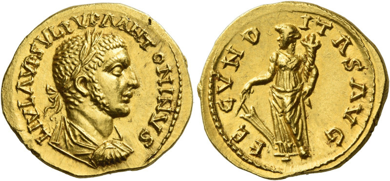 Uranius Antoninus, 253 – 254
Aureus, Emesa 253-254, AV 5.84 g. L IVL AVR SVLP V...