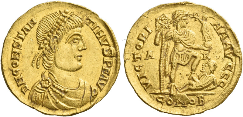 Constantine III, 407 – 411
Solidus, Arles after 408, AV 4.45 g. D N CONSTAN – T...
