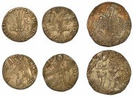 FIRENZE. Lotto di tre monete.

Repubblica, sec. XIII-1532. Barile. g. 3,23. Arg. MB/BB - Grosso (2 esemplari). g. 2,10 - 1,90. Arg. MB (un esemplare...