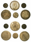 FIRENZE. Lotto di sei monete.

Pietro Leopoldo I di Lorena, 1765-1790. Francoscone (data non visibile, MB) - Paolo 1788 (B/MB). Carlo Ludovico di Bo...
