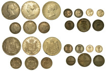 PARMA. Lotto di tredici monete.

Maria Luigia d'Austria, 1815-1847. 5 Lire 1815 (2 esemplari) - 1832 (rara). 2 lire 1815 (molto rara). Lira 1815 (2 ...