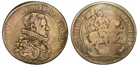 PIACENZA. ODOARDO FARNESE, 1622-1646. Scudo 1626.

Busto corazzato a d. R/ Sant'Antonino a cavallo verso d. regge un vessillo. MIR 1163/1. CNI 11. g...