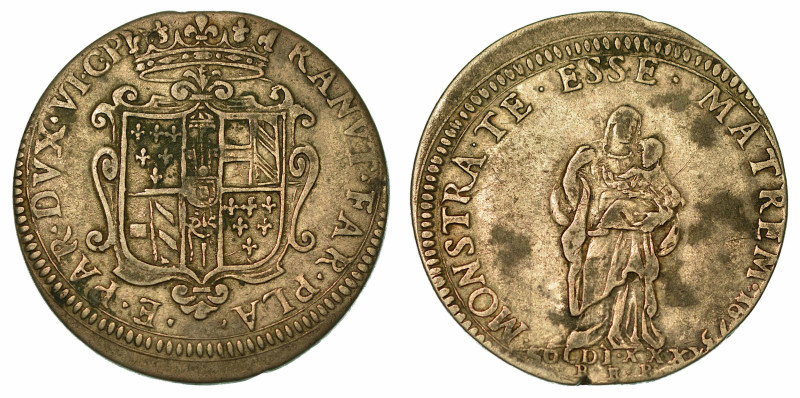 PIACENZA. RANUCCIO II FARNESE, 1646-1694. Quarantano 1673.

RANVT FAR PLA E PA...
