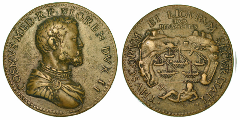 FIRENZE. Cosimo I de' Medici, 1519-1574. Fortificazione del porto di Porto Ferra...