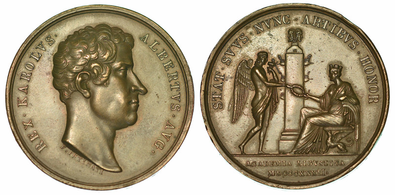 GENOVA. Carlo Alberto di Savoia, 1831-1848. Istituzione dell'Accademia Ligustica...