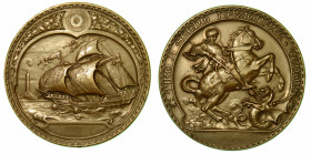 GENOVA. Tiro a segno nazionale. Medaglia in bronzo.

Veliero in navigazione a d. R/ S. Giorgio trafigge il drago. Opus A. Vernazza/S. Johnson. Diam....