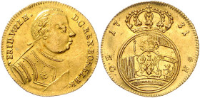 BRANDENBURG-PREUSSEN, Friedrich Wilhelm I. der Soldatenkönig, 1713-1740, Dukat 1731 EGN, Berlin. 3,47g.
GOLD, f.vz
Frbg.2359; Olding 314; v.Schr.57