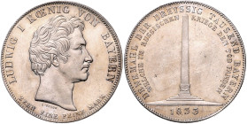 BAYERN, Ludwig I., 1825-1848, Geschichtstaler 1833. Denkmal der 30000 Bayern.
f.st
AKS 129; T.62; Dav.570