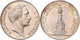 BAYERN, Maximilian II., 1848-1864, Geschichtsdoppeltaler 1856. Süd-Nord-Bahn.
vz/st
AKS 167; T.96; Dav.605