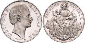 BAYERN, Ludwig II., 1864-1886, Vereinstaler 1868.
Erstabschlag, st
AKS 176; T.105; Dav.611