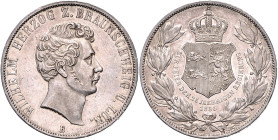 BRAUNSCHWEIG-LÜNEBURG, Wilhelm, 1831-1884, Doppeltaler 1856. 25jähr. Reg.-Jub..
f.st
AKS 97; T.122; Dav.635