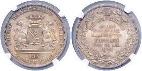 BREMEN, Freie Hansestadt, Taler 1871. Siegestaler.
NGC MS 65
AKS 17; T.127; Dav.629