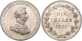 HESSEN-KASSEL, Wilhelm II., 1821-1831, Taler 1822.
ss/vz
AKS 19; T.183; Dav.691