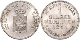 HESSEN-KASSEL, Wilhelm II. und Friedrich Wilhelm, 1831-1847, Silbergroschen 1841.
vz-st
AKS 50; J.37