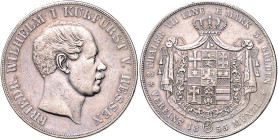 HESSEN-KASSEL, Friedrich Wilhelm I., 1847-1866, Doppeltaler 1855.
ss/vz
AKS 60; T.188; Dav.695