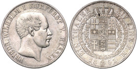 HESSEN-KASSEL, Friedrich Wilhelm I., 1847-1866, Taler 1851.
seltenes Jahr, ss/vz
AKS 61; T.189; Dav.696