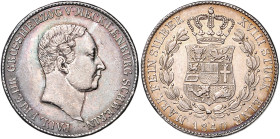 MECKLENBURG-SCHWERIN, Paul Friedrich, 1837-1842, Gulden 1840.
Fassungsspuren a.Rd., ss+
AKS 32; J.45