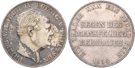 PREUSSEN, Friedrich Wilhelm IV., 1840-1861, Ausbeutevereinstaler 1858 A.
fleckig, ss/ss+
AKS 79; T.263; Dav.776