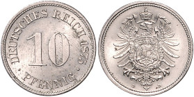 KLEINMÜNZEN, 10 Pfennig 1875 D.
st
J.4