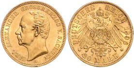 SACHSEN-WEIMAR-EISENACH, Carl Alexander, 1853-1901, 20 Mark 1896 A.
st
J.282