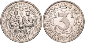 WEIMARER REPUBLIK, 1919-1933, 3 Reichsmark 1927 A. Nordhausen.
PP
J.327