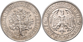 WEIMARER REPUBLIK, 1919-1933, 5 Reichsmark 1931 F. Eichbaum.
st
J.331