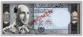 AFGHANISTAN, Bank of Afghanistan, 1000 Afghanis SH 1346, Specimen.
I
Pick 42