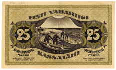 ESTLAND, Republic of Estonia Treasury Notes, 25 Marka 1919.
III+
Pick 47