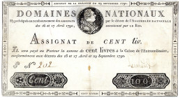 FRANKREICH, Assignats, Assignat 100 Livres 29.09.1790.
IV
Pick A39