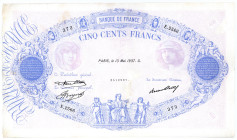 FRANKREICH, Banque de France, 500 Francs 13.06.1937.
III+
Pick 66m