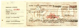 JUGOSLAWIEN, Partisan Certificates, District National Liberation Commitee for Brda. 600 Lir 1944, mit Talon.
I-
Pick S155