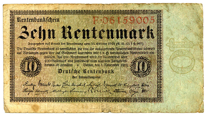 DEUTSCHES REICH BIS 1945, Ausgaben der Deutschen Rentenbank, 1923-1937, 10 Rente...