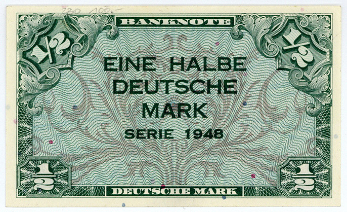 BUNDESREPUBLIK DEUTSCHLAND AB 1948, Noten der Bank Deutscher Länder, 1948-1949, ...