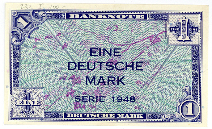 BUNDESREPUBLIK DEUTSCHLAND AB 1948, Noten der Bank Deutscher Länder, 1948-1949, ...