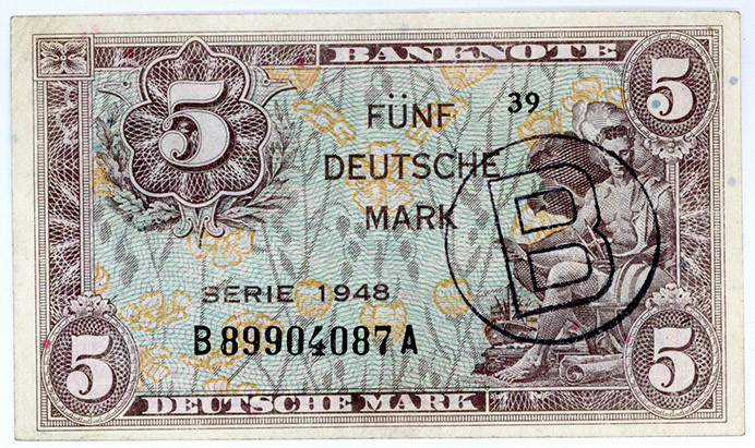 BUNDESREPUBLIK DEUTSCHLAND AB 1948, Noten der Bank Deutscher Länder, 1948-1949, ...