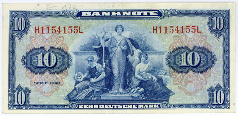BUNDESREPUBLIK DEUTSCHLAND AB 1948, Noten der Bank Deutscher Länder, 1948-1949, ...